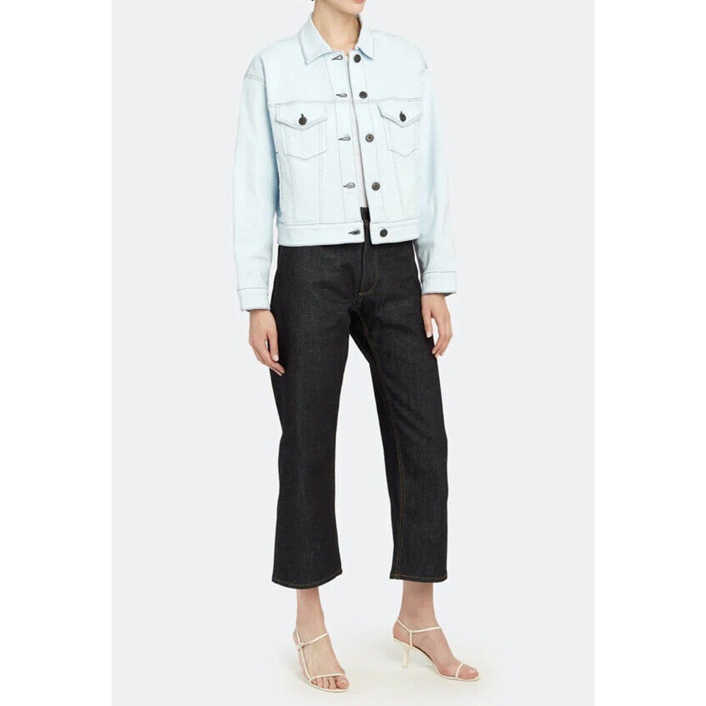 3x1 N.Y.C. Denim Oversized Classic Crop Adelia Jacket Size XS NEW
